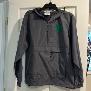 Woman’s small Champion Notre Dame windbreaker. 1/2 zip